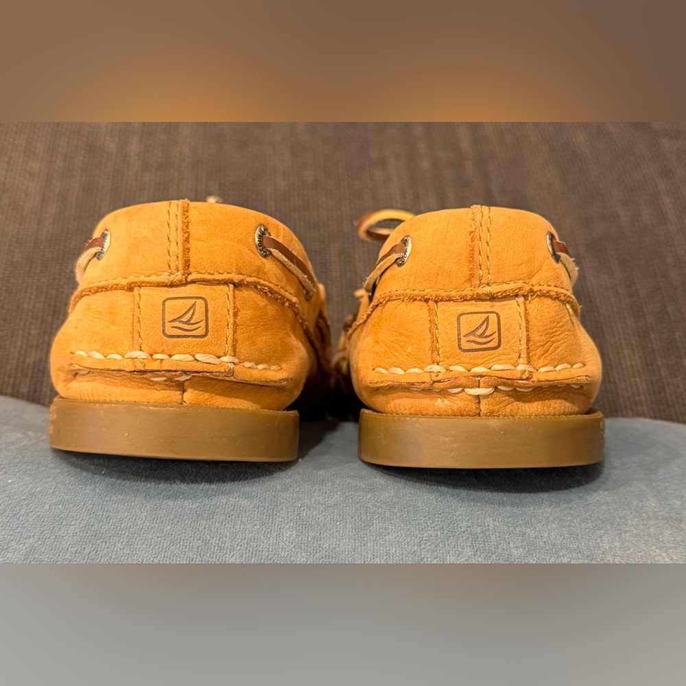 Sperry Boy’s Brown Boat Shoes 1.5 - Picture 4 of 8